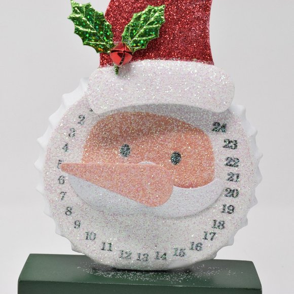 Santa Claus Christmas Countdown Clock Moveable Nose New - Picture 7 of 8
